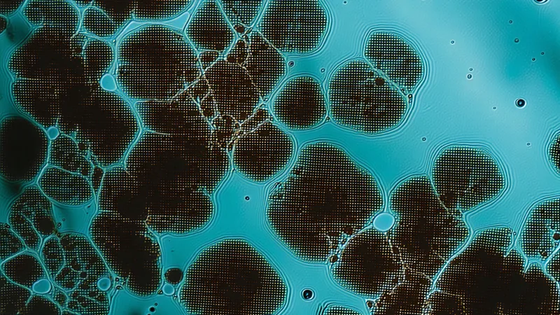 Abstract IHC staining pattern representing HER2 scoring variability