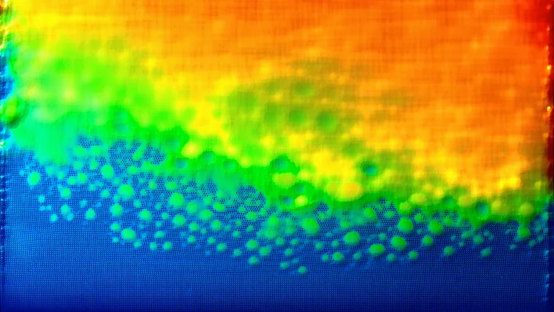 Abstract heatmap visualization representing Ki-67 proliferation hotspot detection