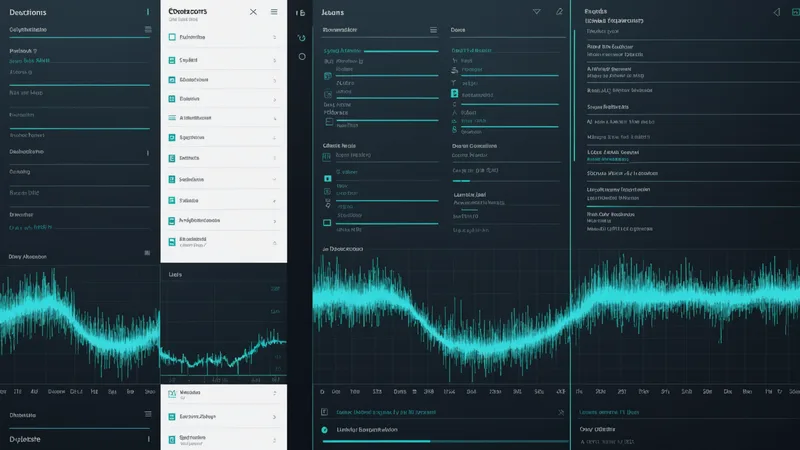 Split view of structured medical report document and voice dictation waveform