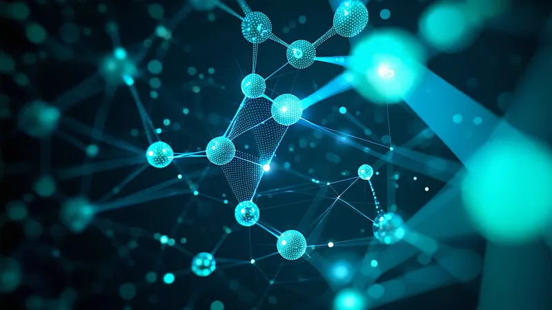 Abstract conference and scientific community concept visualization